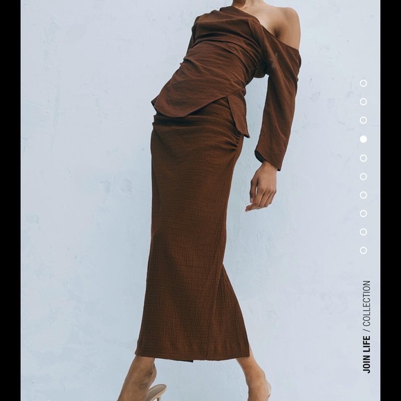 Zara Draped Skirt and Top set - Picture 6 of 10